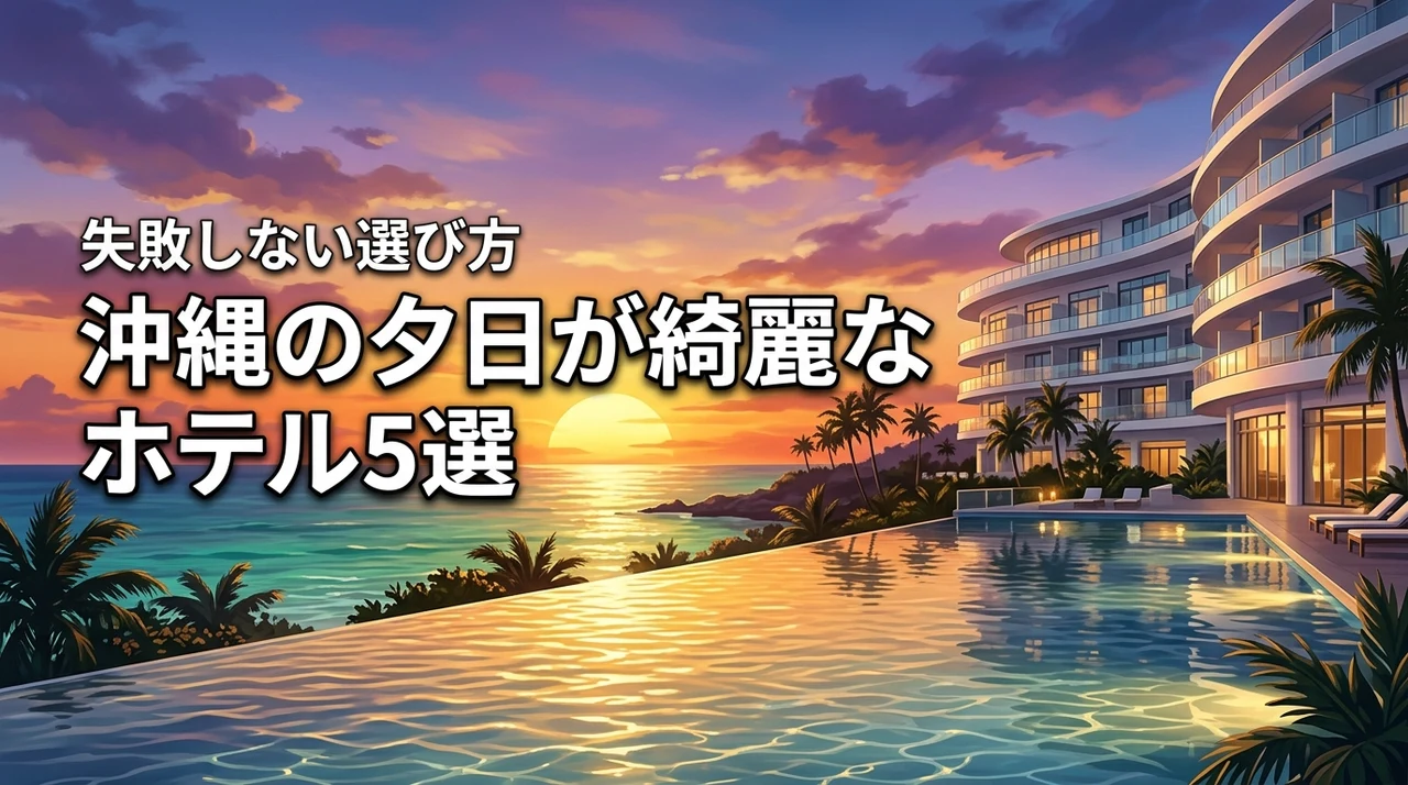 沖縄のホテルで夕日が綺麗に見えるおすすめ5選！失敗しない選び方のポイントも解説