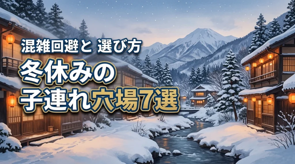 冬休みの子連れ旅行でおすすめの穴場7選！混雑回避のポイントと失敗しない選び方