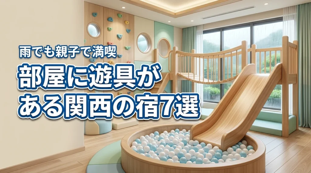 【厳選】部屋に遊具があるホテルを関西で予約！雨の日も親子で満喫できる宿7選